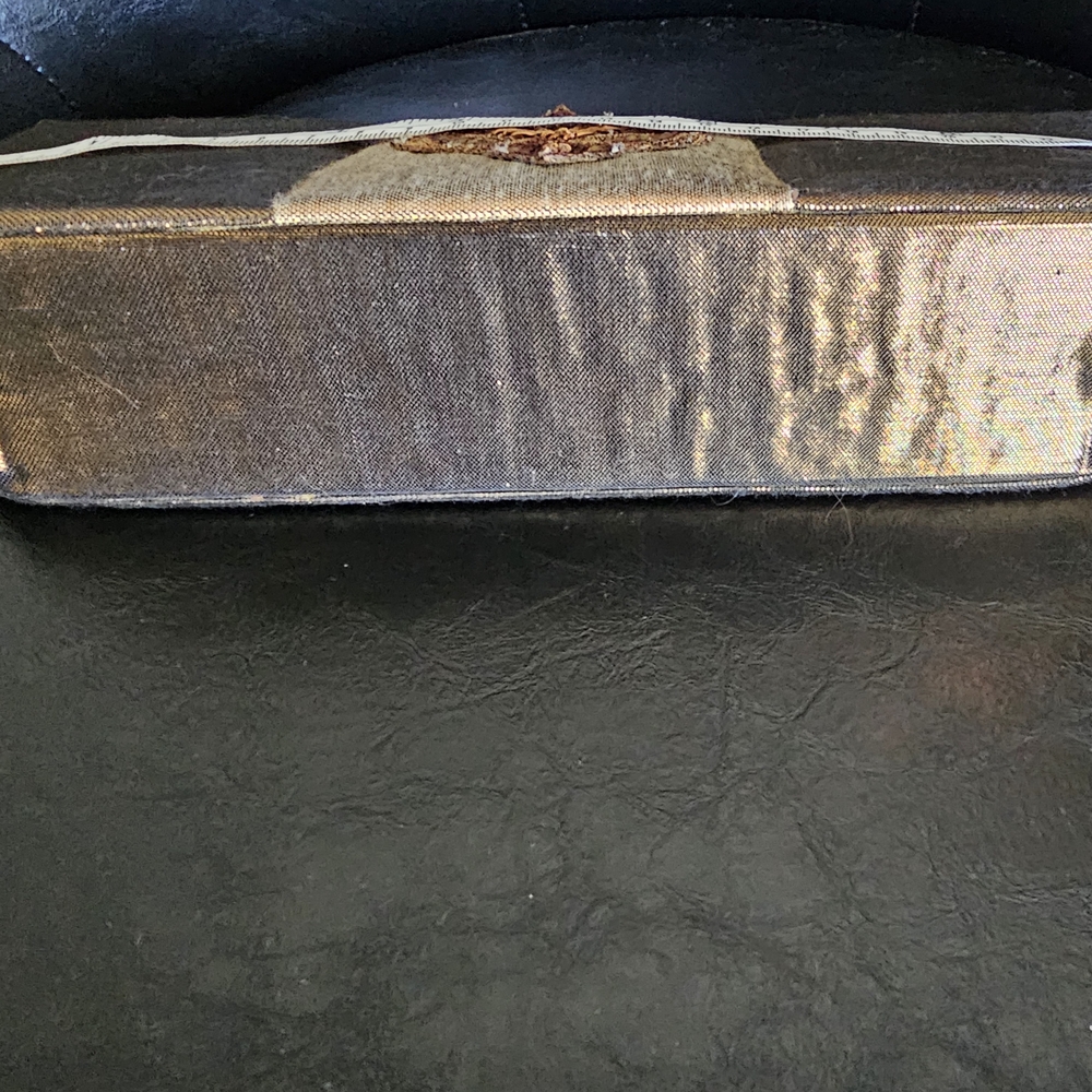 Nwt Elegant Gold Bronze Clutch Bag - Picture 7 of 9